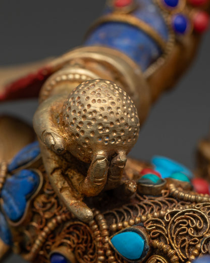 Dzambhala Statue | Sacred Vajrayana Wealth Deity Art