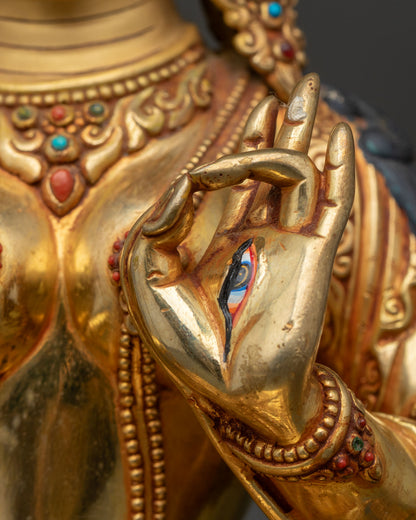White Tara Statue | Seven-Eyed Goddess of Healing & Long Life