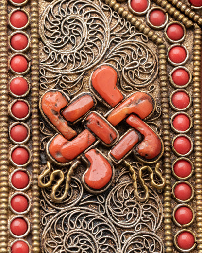 Manjushree Wall Hanging | Handcrafted Wisdom Deity Art Piece