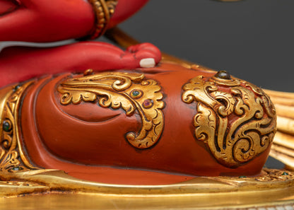 Premium Amitayus Statue – Hand-Painted Longevity Buddha Sculpture