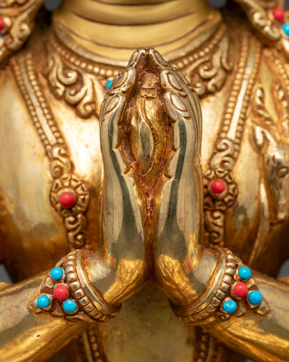 Chenrezig Statue | Tibetan Buddhist Compassion Deity
