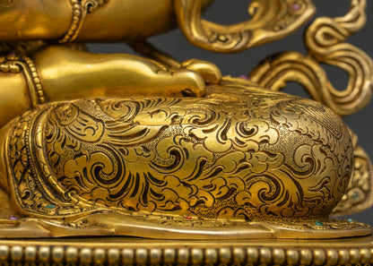 Premium Ksitigarbha Statue | Buddhist Sculpture from Nepal
