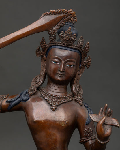 Manjushri With Consort Statue