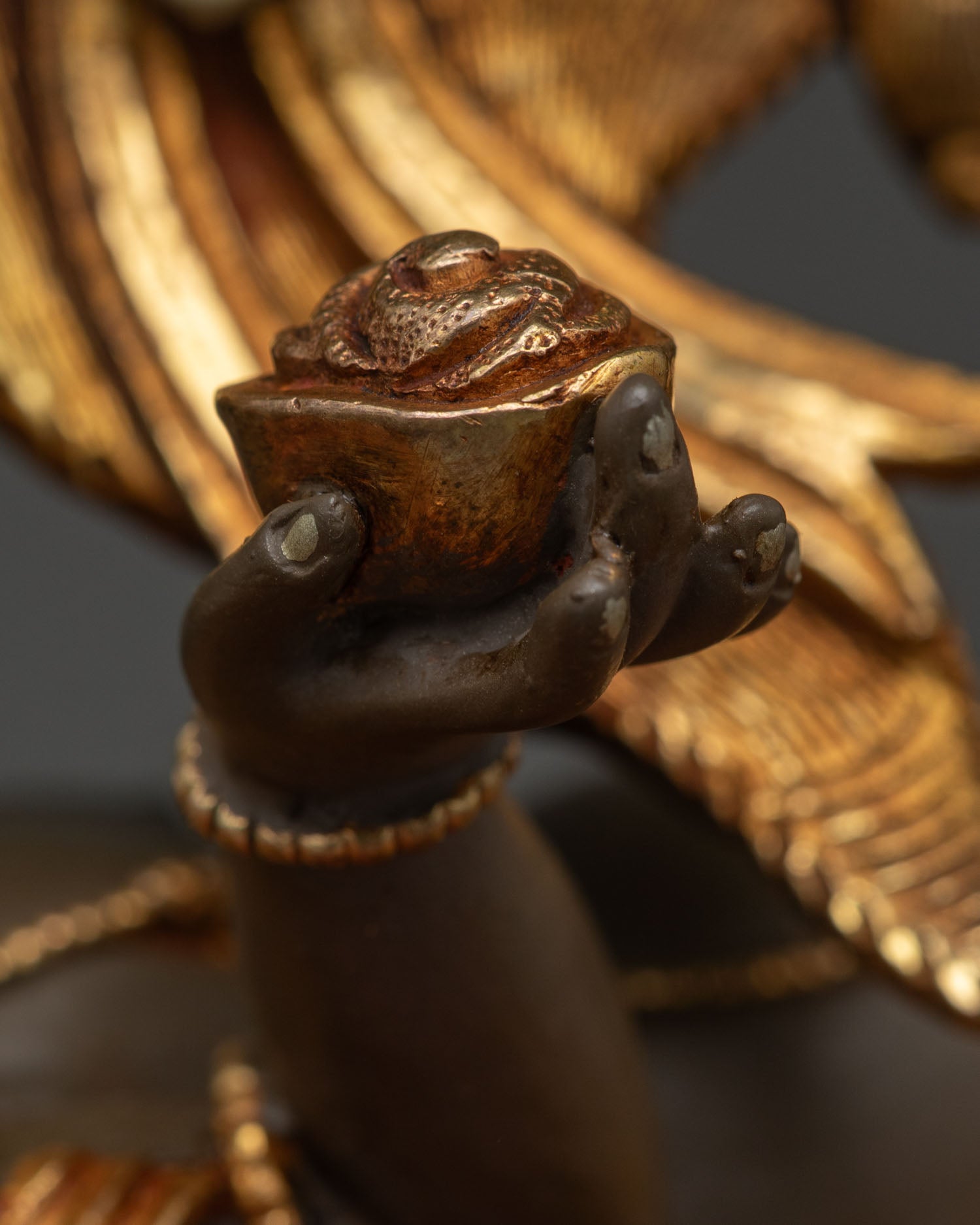 Wrathful Six-Armed Mahakala Statue | Powerful Vajrayana Buddhist Artwork