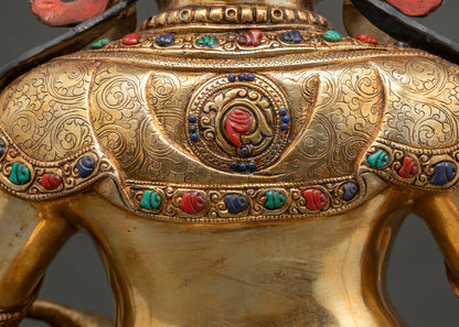 Jambhala Copper Statue | High-Quality Tibetan Buddhist Sculpture