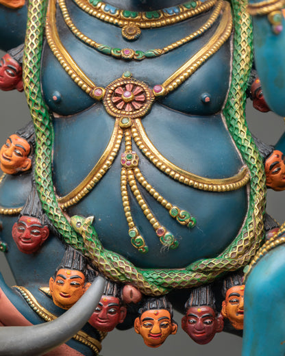 Yamantaka Statue | Sacred Vajrayana Wrathful Protector