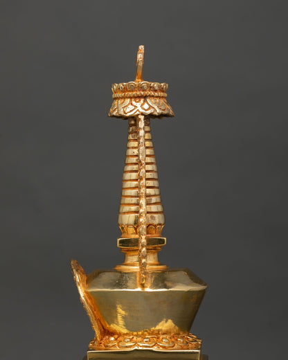 Handcrafted Stupa | Traditional Buddhist Shrine from Nepal