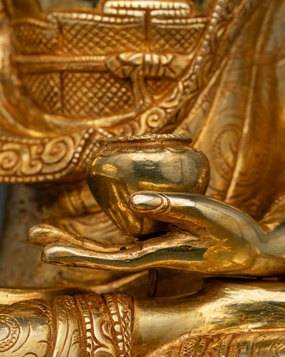Royal Siddhartha Gautama Statue | The Crowned Buddha of Dharma
