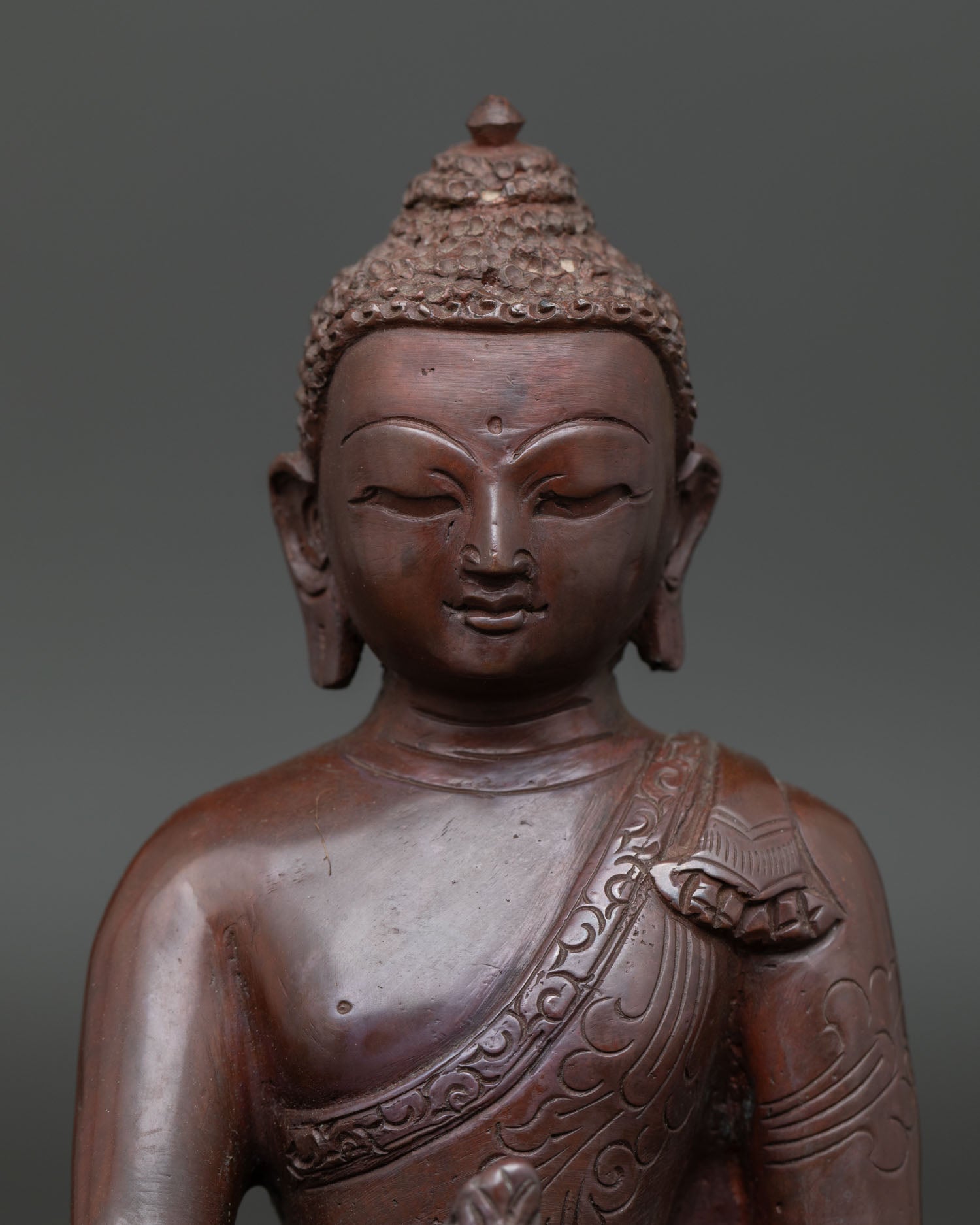 Three Buddha Set Statue | Oxidized Buddhist Art from Nepal