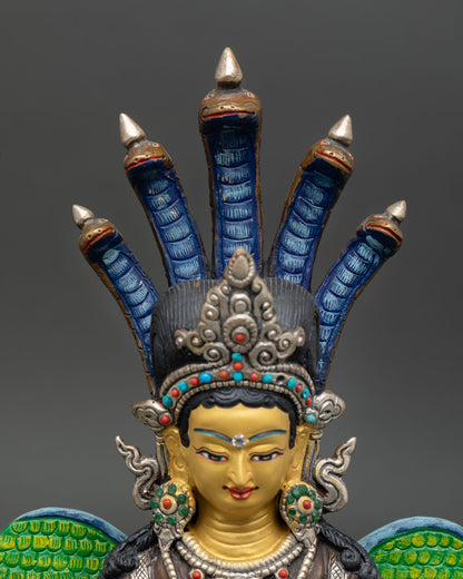 Naga Kanya Statue – Sacred Himalayan Serpent Goddess