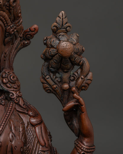 Four-Armed Chenrezig Statue | Traditional Nepalese Buddhist Art