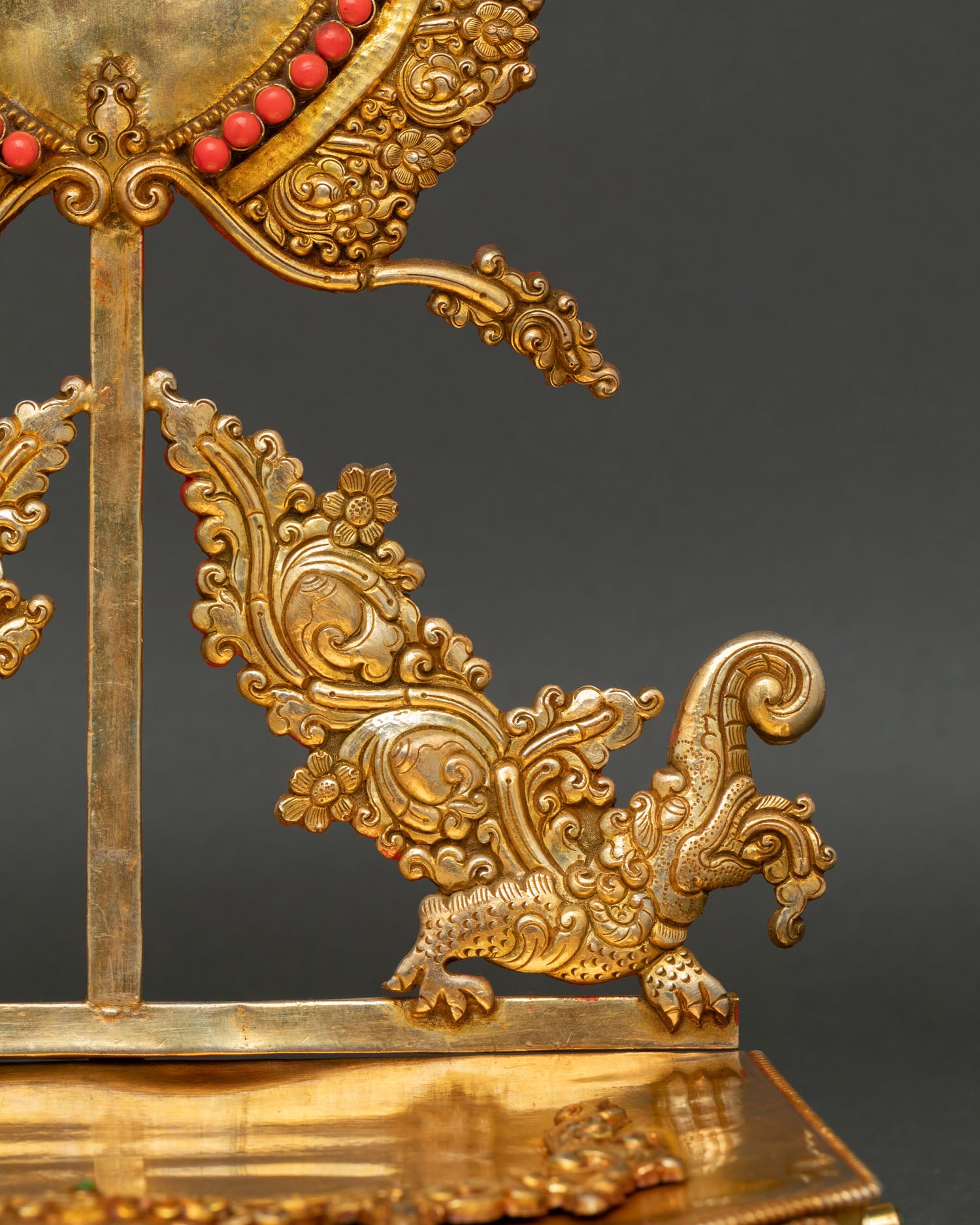 Gold-Gilded Throne | Handcrafted Newari Art from Nepal
