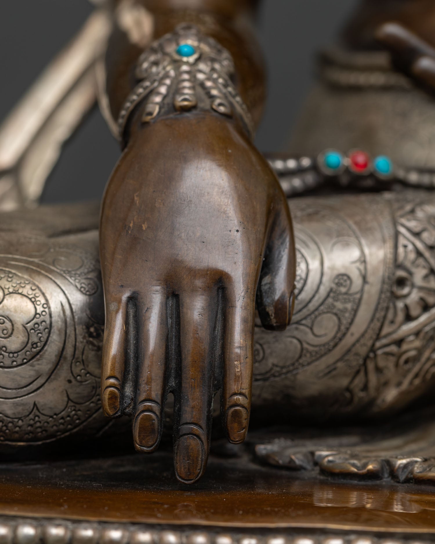 Crowned Shakyamuni Buddha Statue | Tibetan Buddhist Artwork