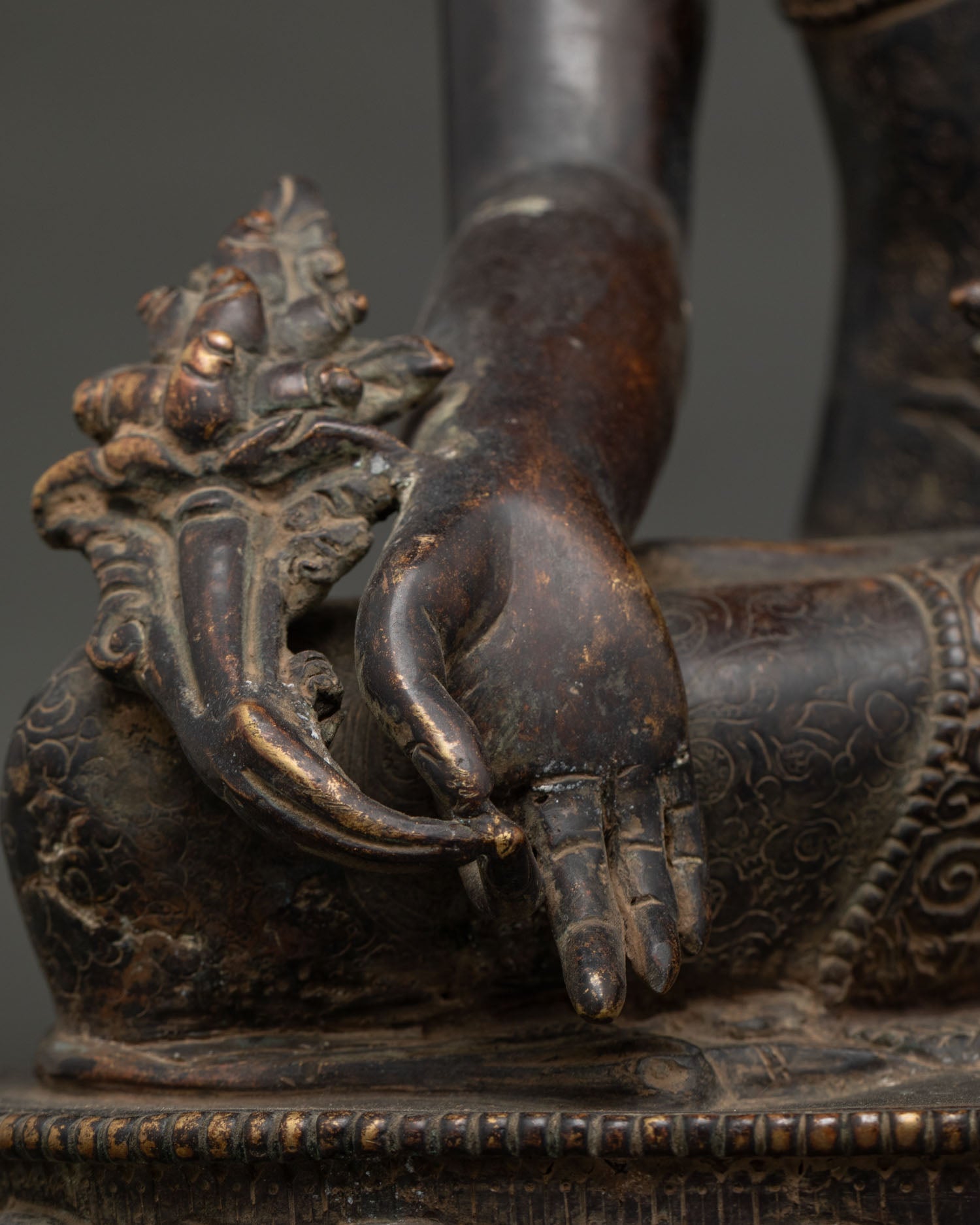 Bhaisajyaguru Buddha Statue | Nepalese Handmade Sculpture for Altar