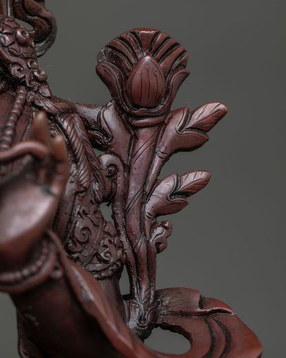 Oxidized Green Tara Statue | Handcrafted Nepalese Buddhist Sculpture