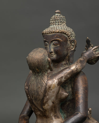 Samantabhadra Yab Yum Statue | Handcrafted Tibetan Buddhist Artwork