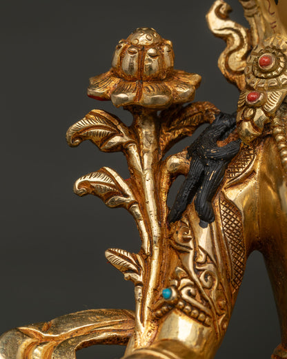 Green Tara Statue | Buddhist Female Buddha Artwork