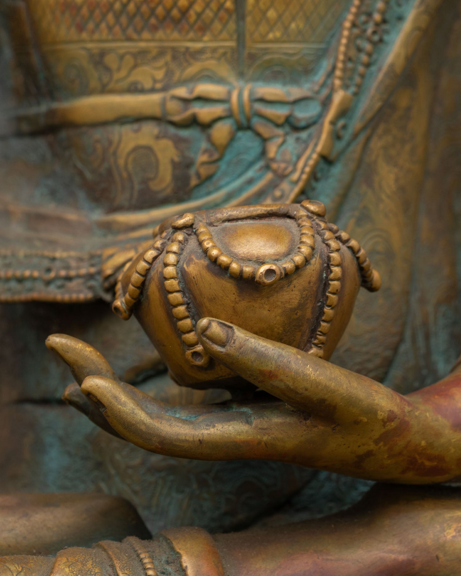 Shakyamuni Buddha Statue | Sacred Copper Artwork from Nepal