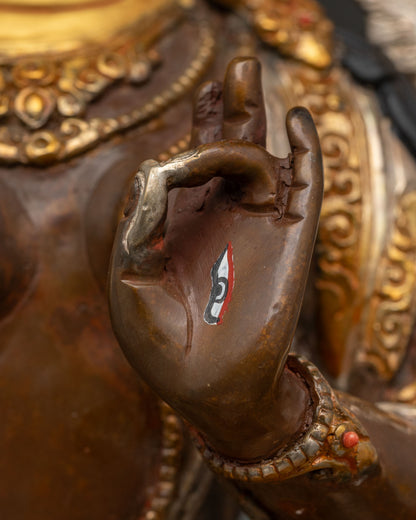 White Tara Statue | Seven Eyed Goddess of Long Life & Healing