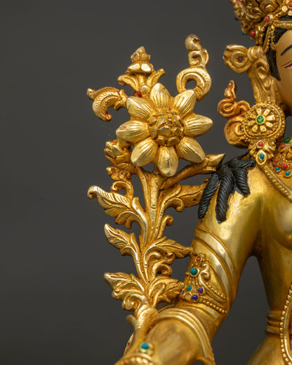 Green Tara Statue