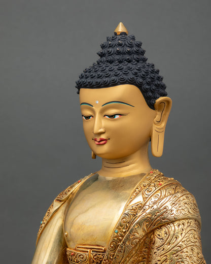 Amitabha Buddha Statue | Himalayan Lost Wax Copper Artwork