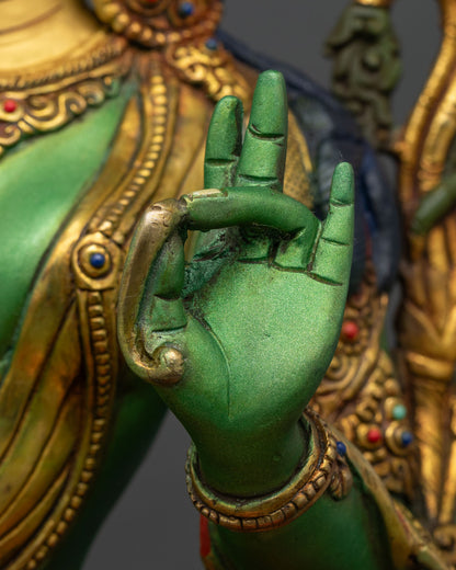 Green Tara Statue
