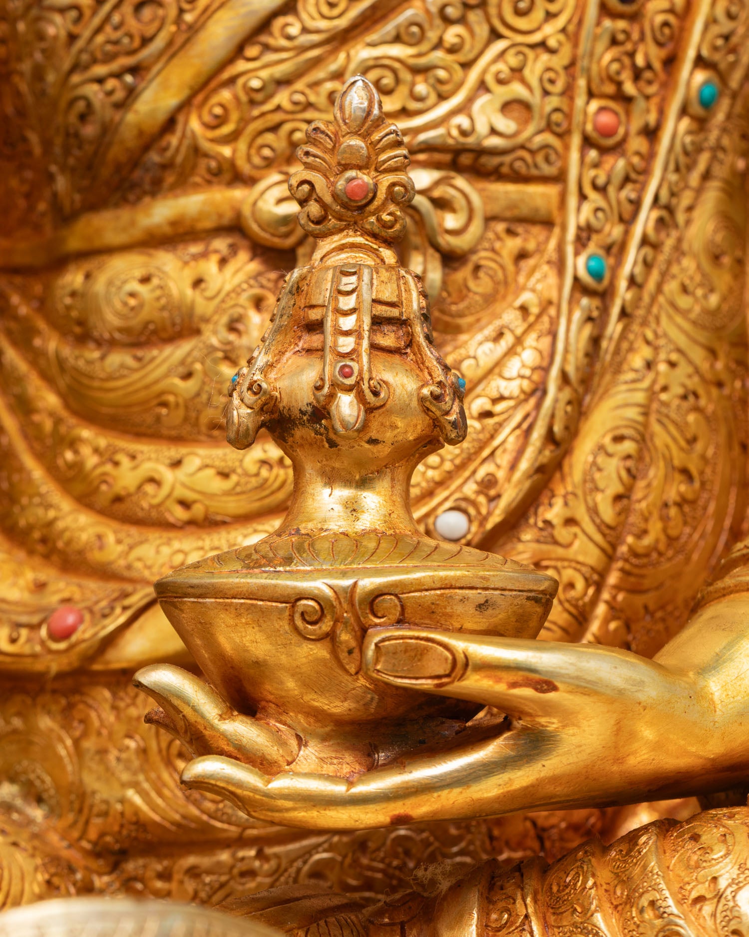 Enlightened Guru Rinpoche | Lost Wax Copper Sculpture
