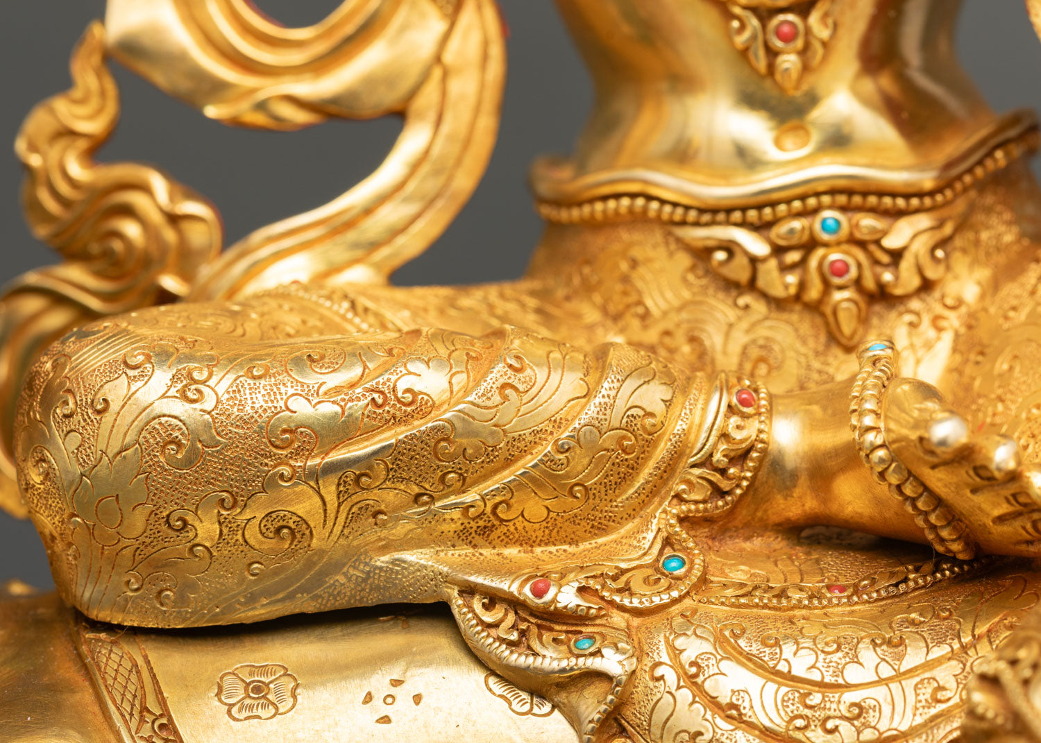 Simhada Manjushree Statue | Handmade Bodhisattva of Wisdom