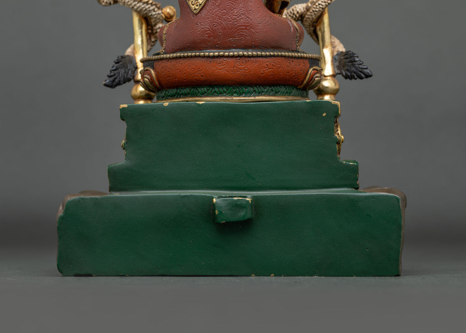 Medicine Buddha Statue With Throne & Five Dhyani Buddhas