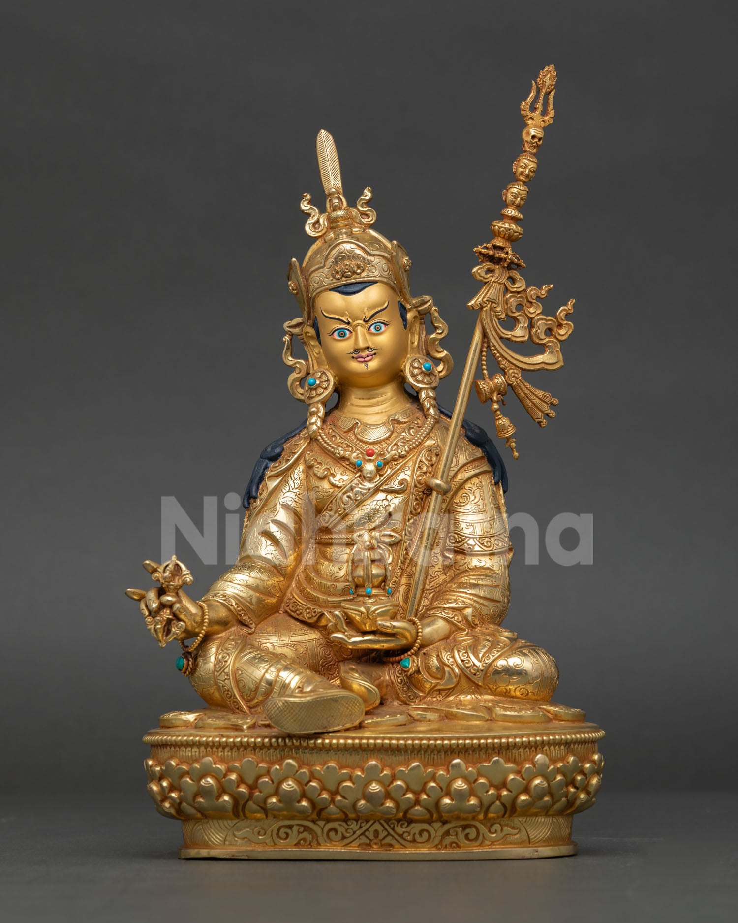 Handcrafted Guru Rinpoche Copper Statue | The Precious Master