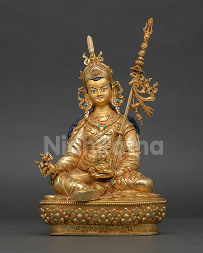 Handcrafted Guru Rinpoche Copper Statue | The Precious Master