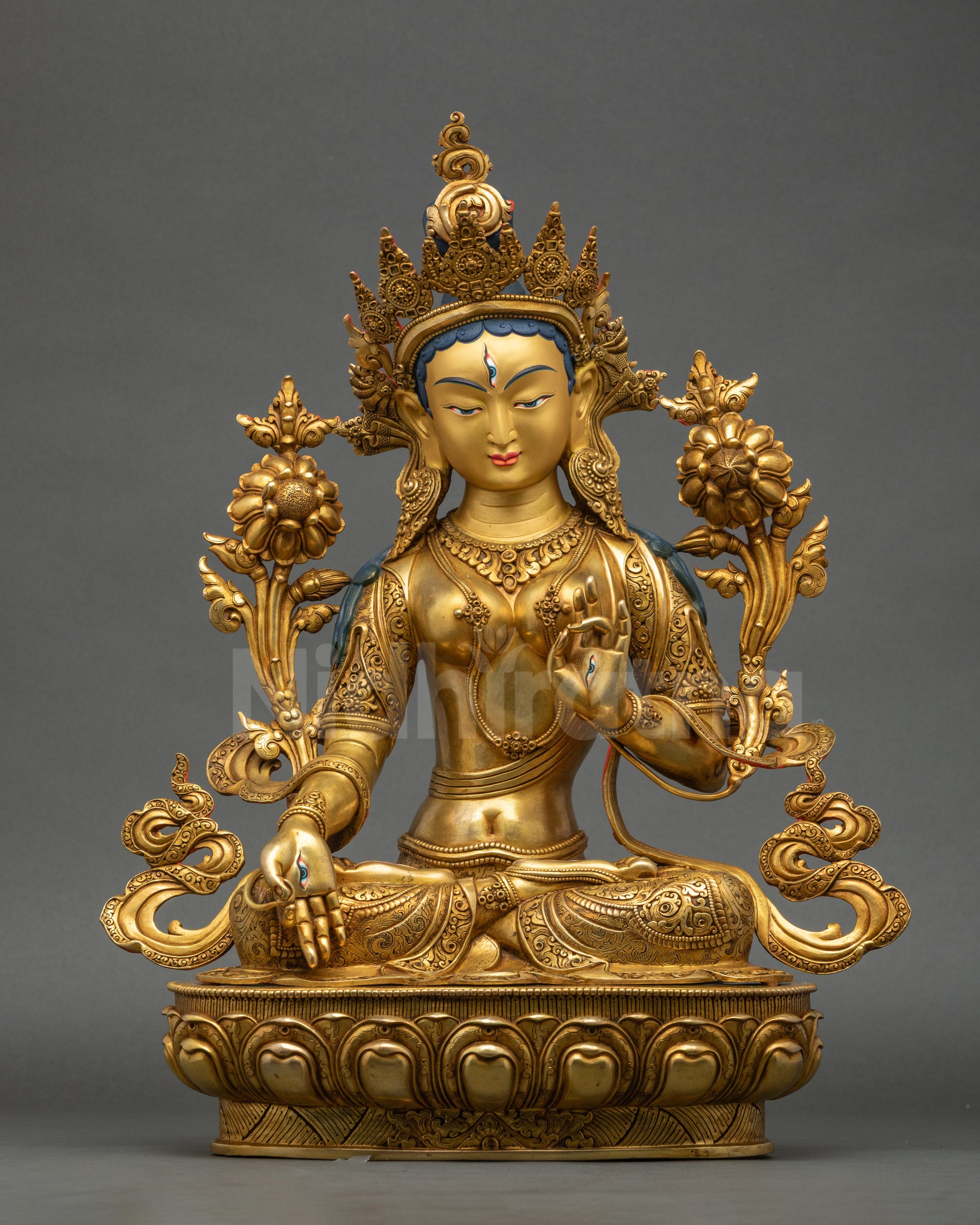 White Liberator Sita Tara Sculpture | Spiritual Protector & Healer