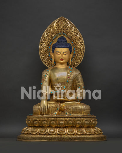 Extra Large Shakyamuni Buddha Statue - Rare Historical Buddha Figurine