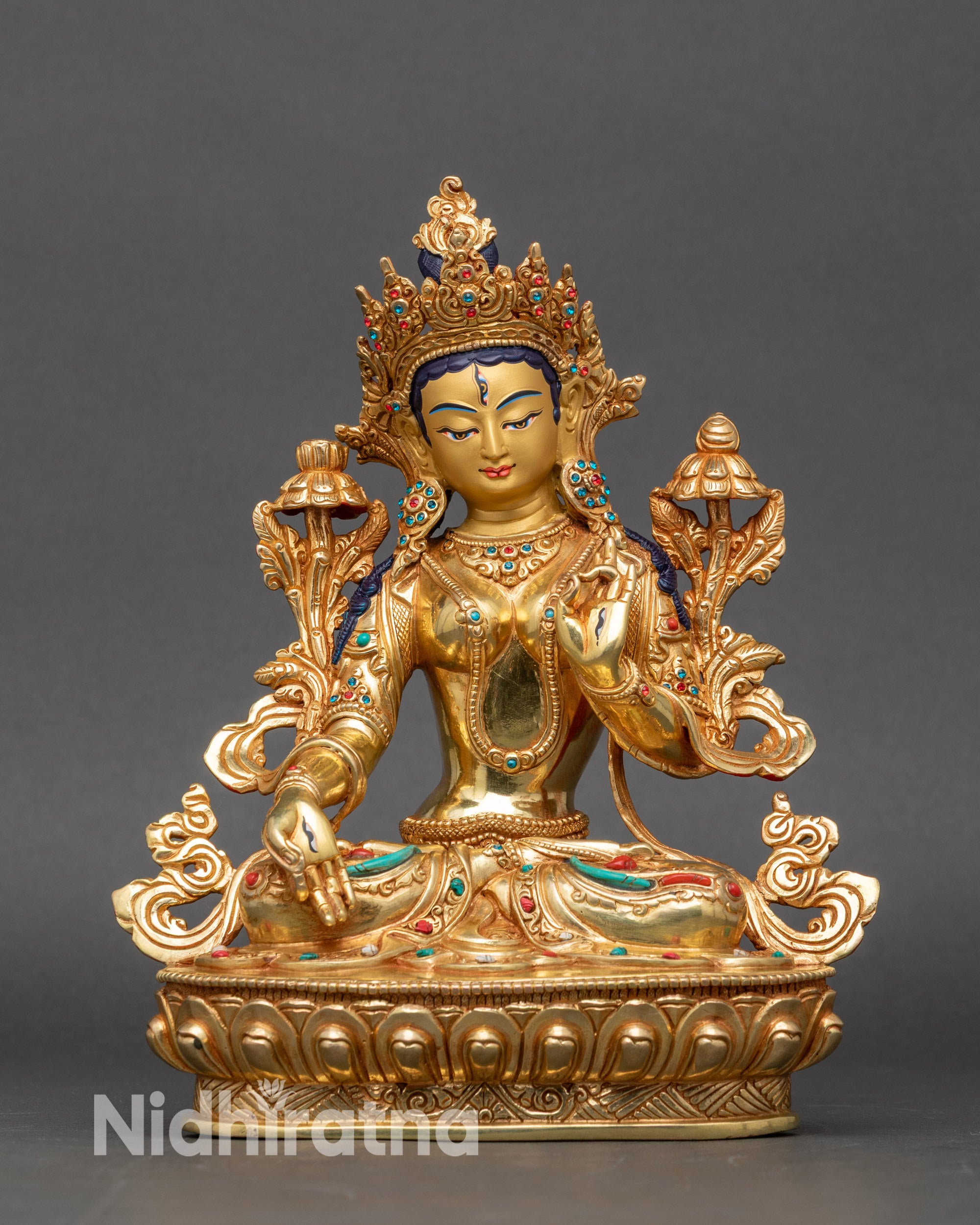 White Tara Statue for Meditation Room | Sacred Buddhist Decor