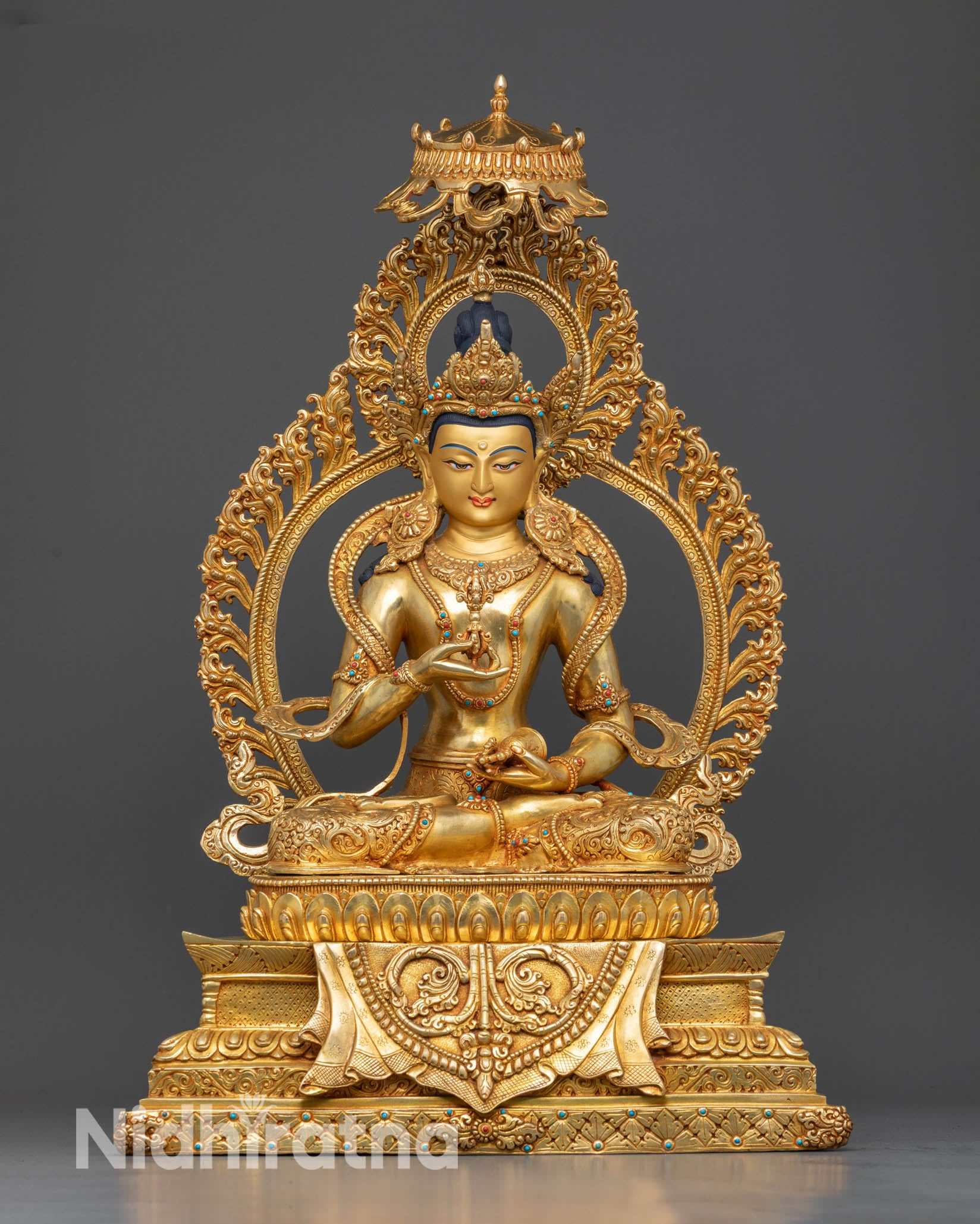 Vajrasattva in a Throne: Exquisite Symbol of Purification