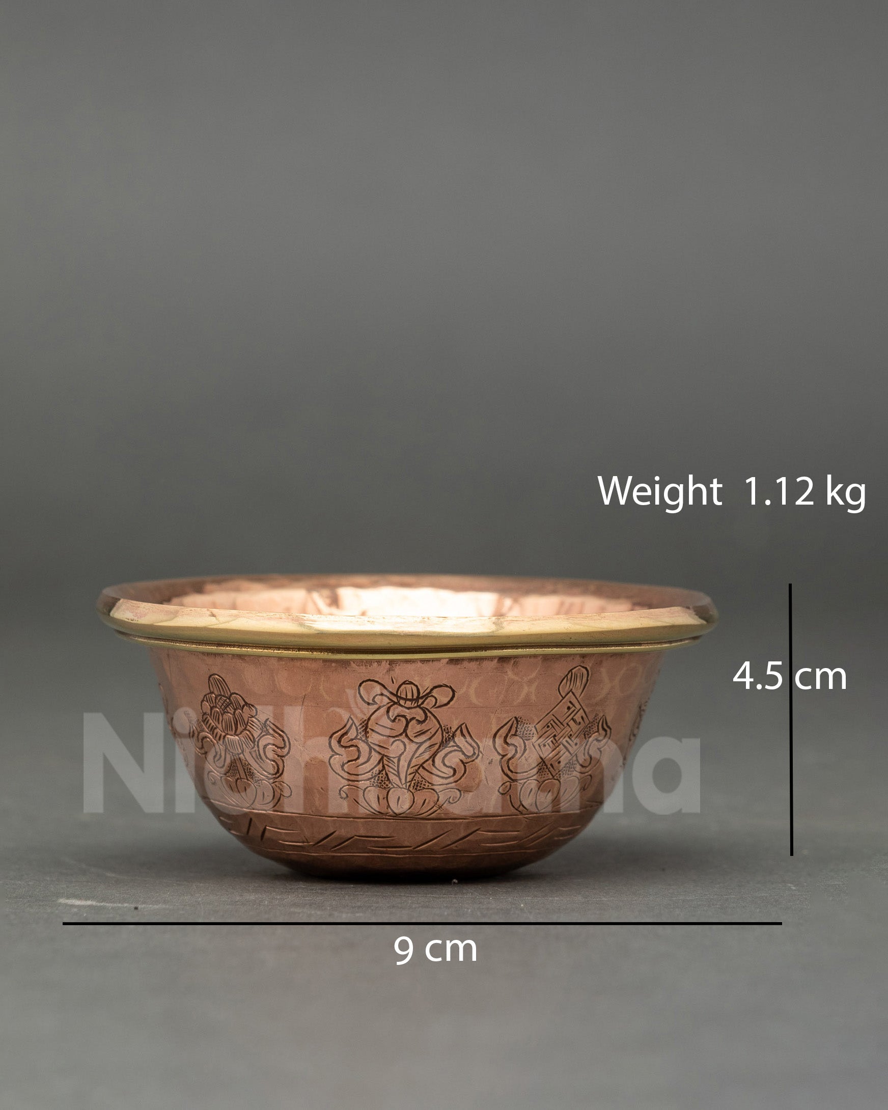 Buddhist Water Offering Bowls for Sacred Shrine Decor