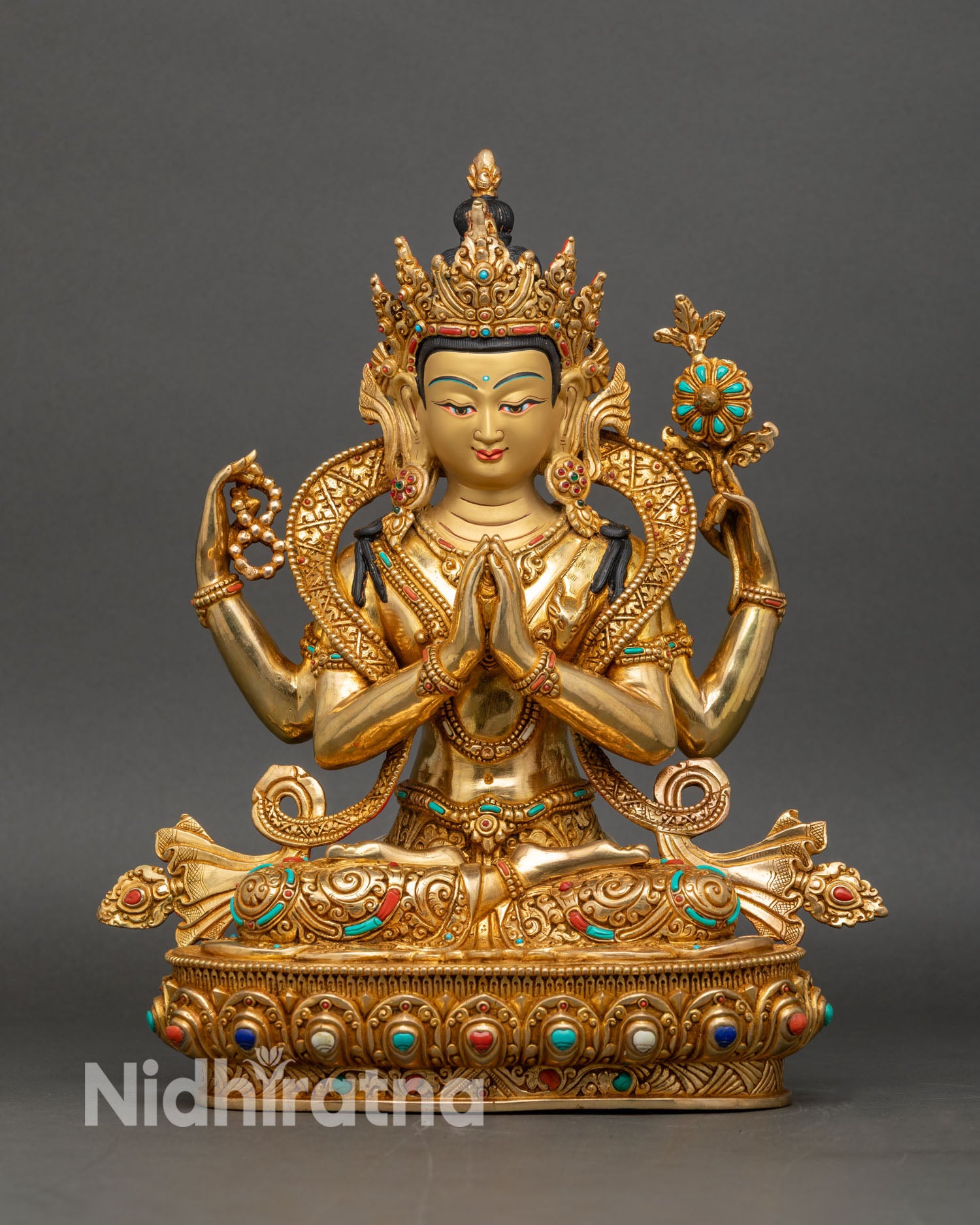 Chenrezig Statue | Handcrafted Tibetan Artwork