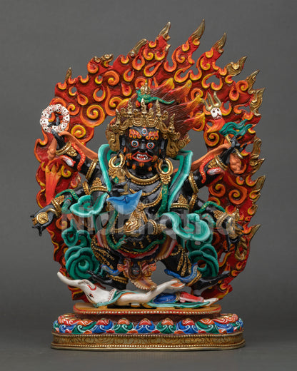 Six Armed Mahakala Statue