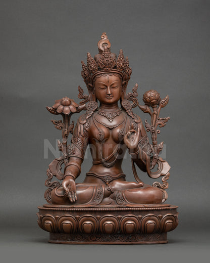 Elegant Tibetan White Tara for Spiritual Protection