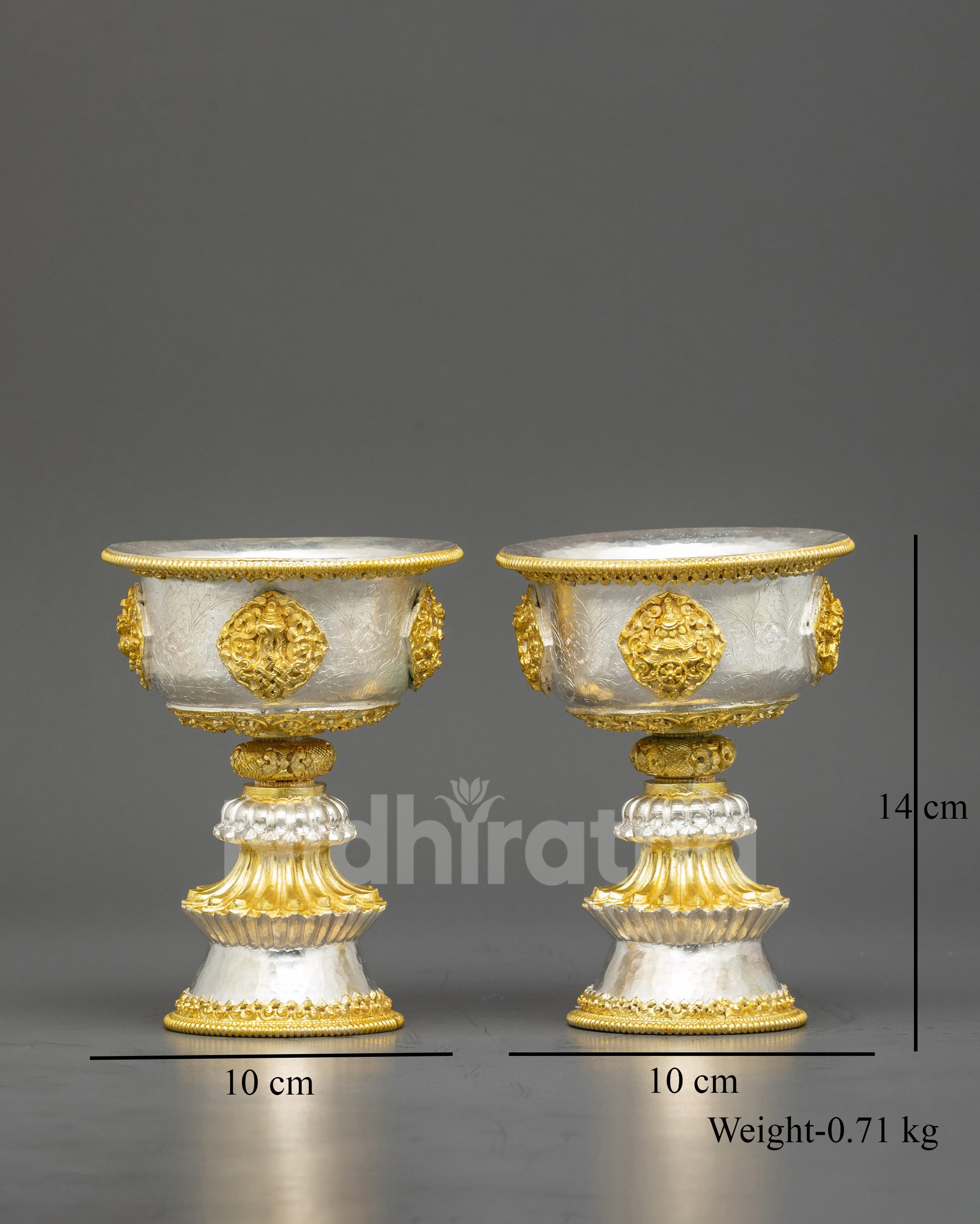 Small  Tibetan Butter Lamp Set for Daily Ritual use