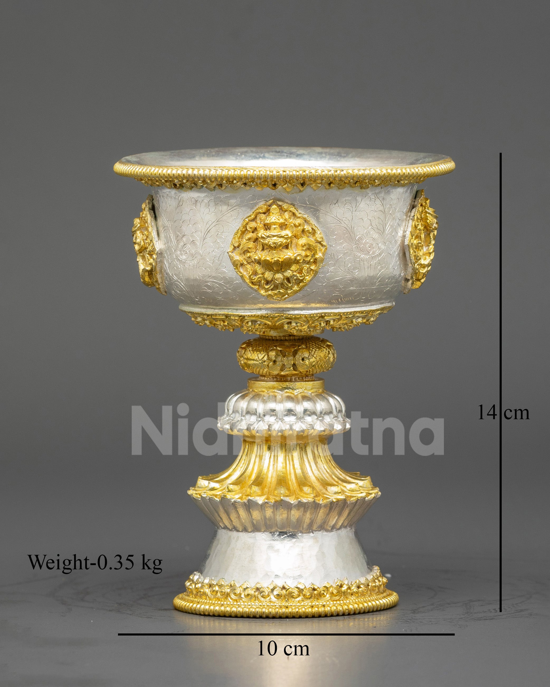 Himalayan Copper Butter Lamp for Prayer and Spiritual Practice