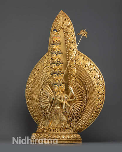 Dukar (White Umbrella) Statue - Protector of All Sentient Beings
