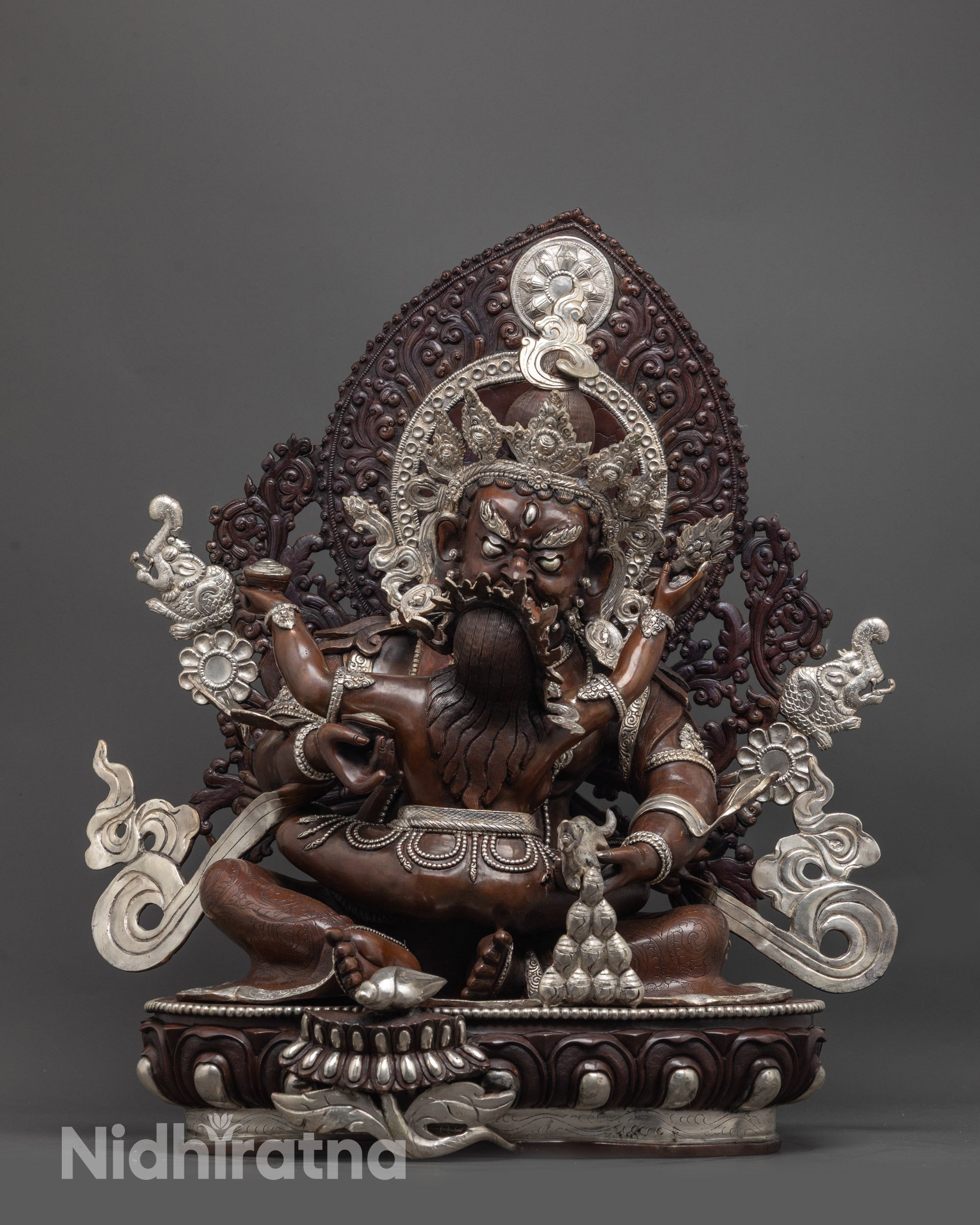 Green Dzambhala Statue