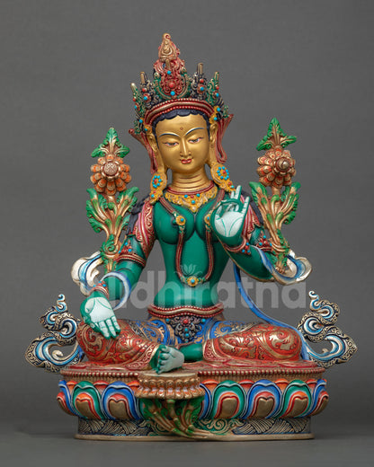 Green Tara Statue
