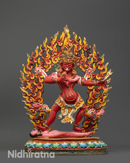 Acrylic Coloured Ekajati Statue | Handmade Wrathful Protector Sculpture