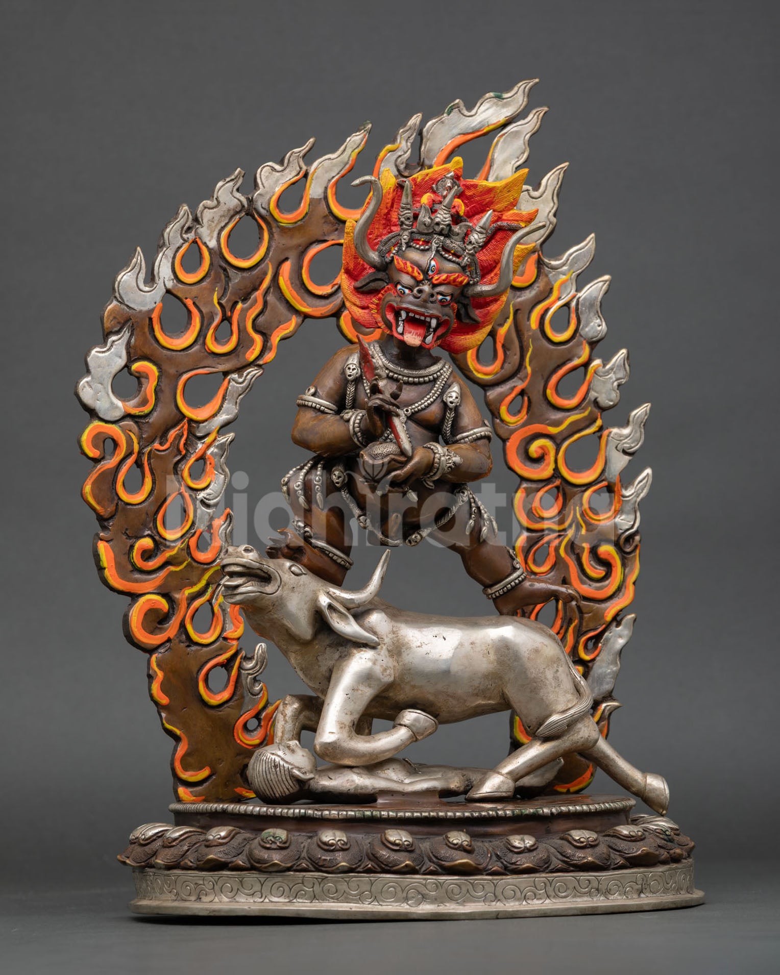 Wrathful Yamantaka Statue | Buddhist Protector Deity