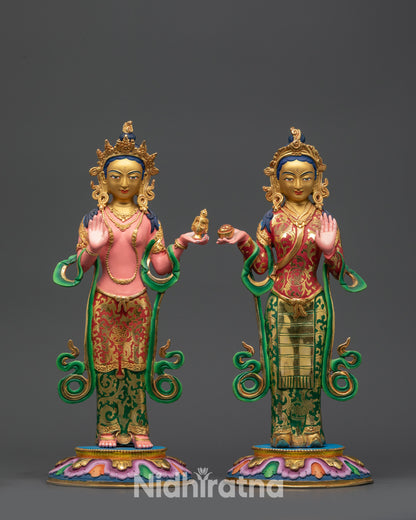 Yeshe Tsogyal and Mandarva Statue