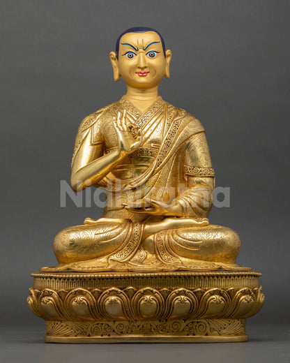 Je Tsongkhapa & Disciples Statue Set | Handcrafted Buddhist Art