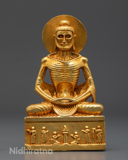 Artisan Fasting Buddha Statue | Exquisite Home Decor for Mindfulness and Serenity