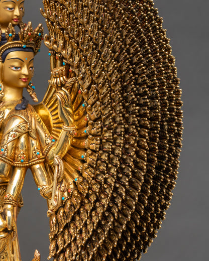 1000 Armed Chenrezig Statue | Sahasrabhuja Avalokiteshvara Sculpture